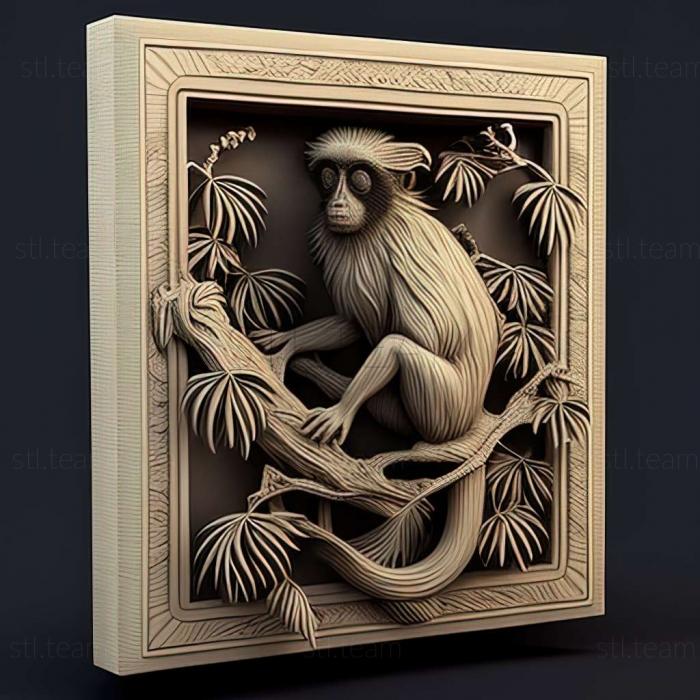 3D модель Piliocolobus parmentieri (STL)